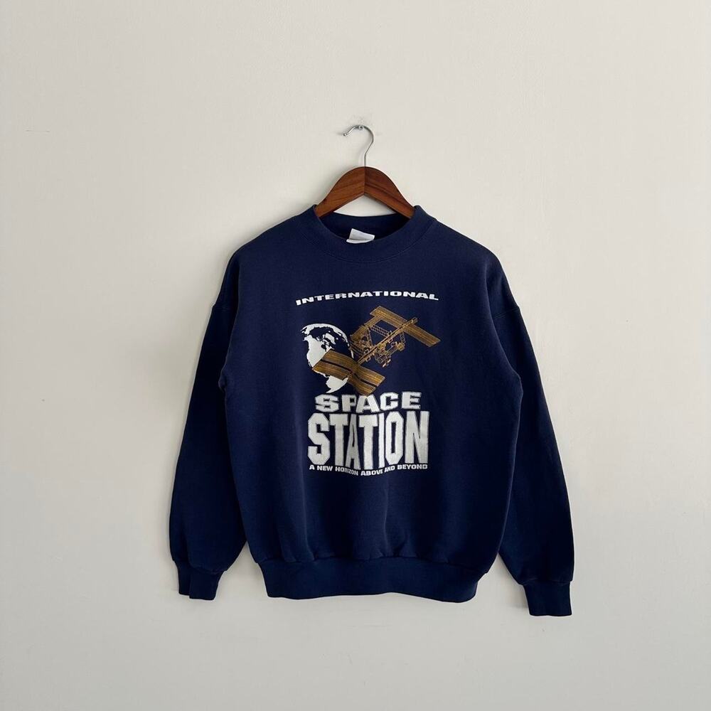 Vintage 90s International Space Station Crewneck Sweatshirt
